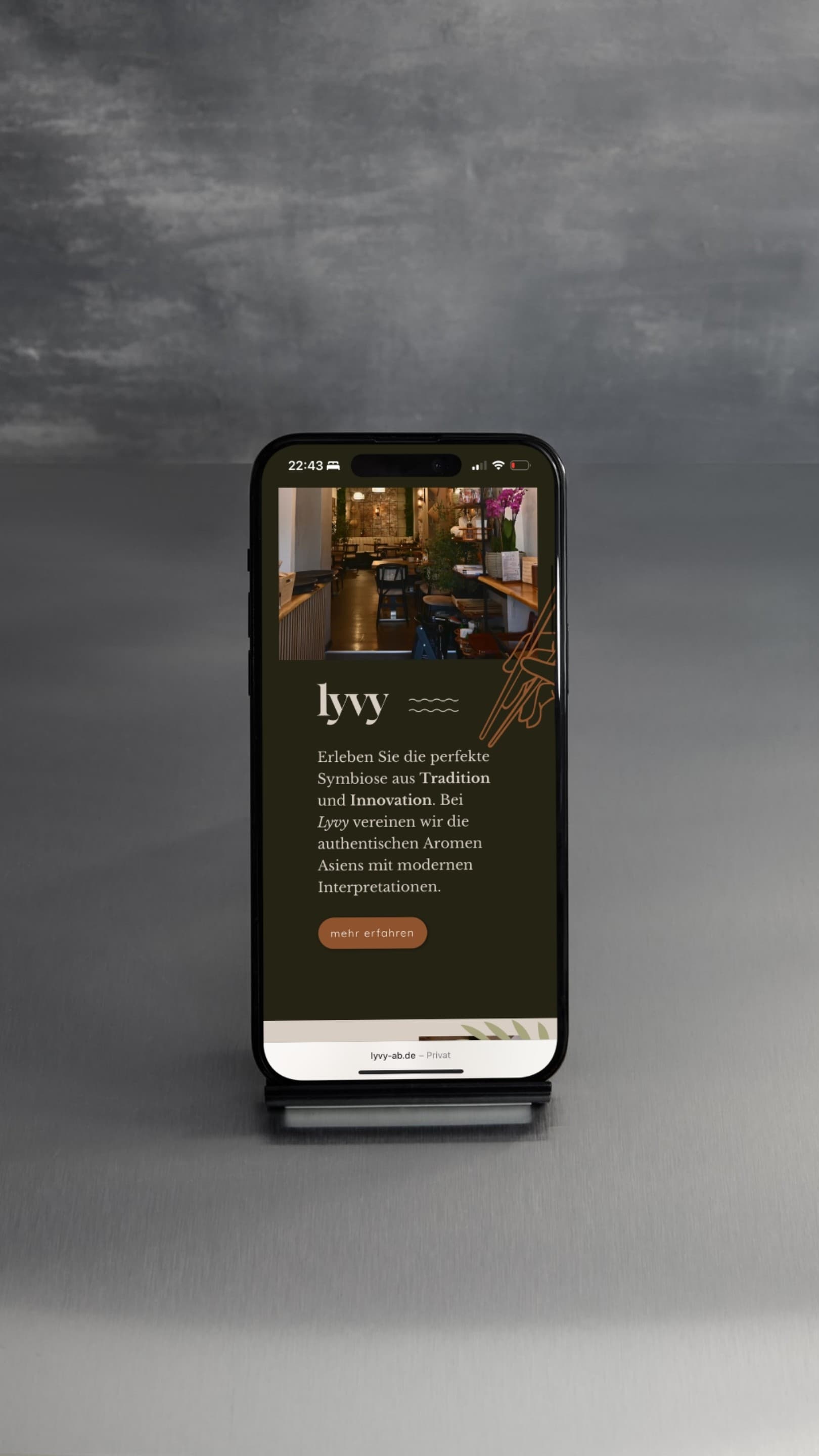 Lyvy Website Detailansicht