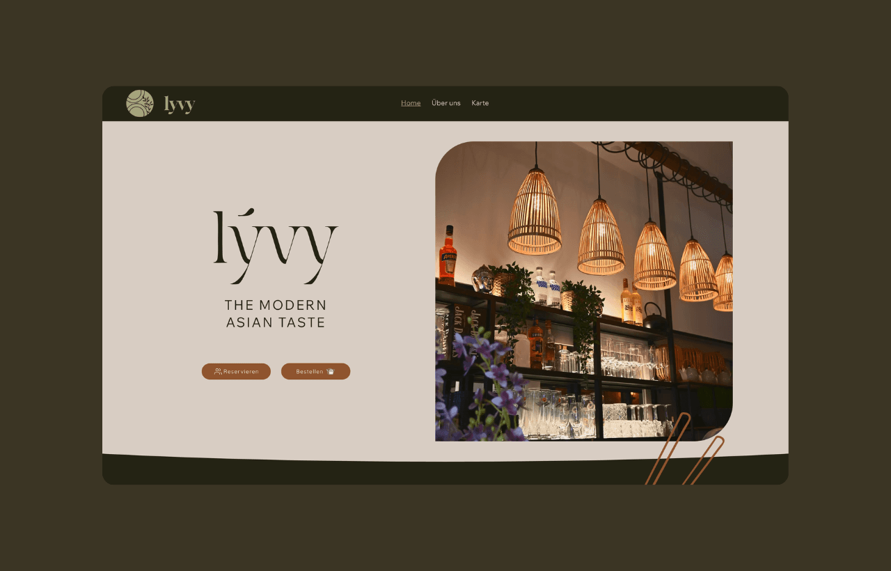 Lyvy Website als warmes Desktop-Titelbild
