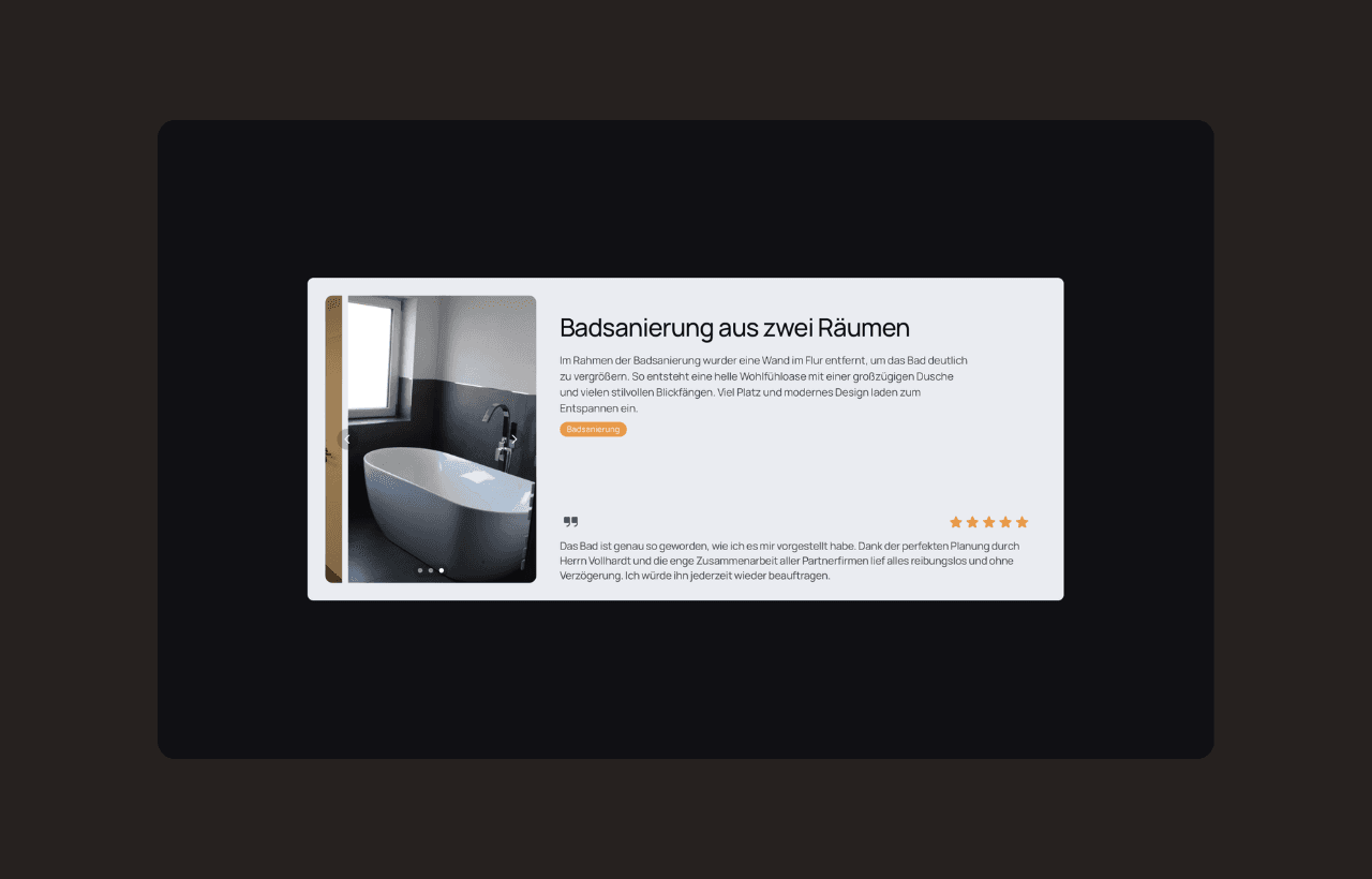 Vollhardt Referenzkarte zur Badsanierung